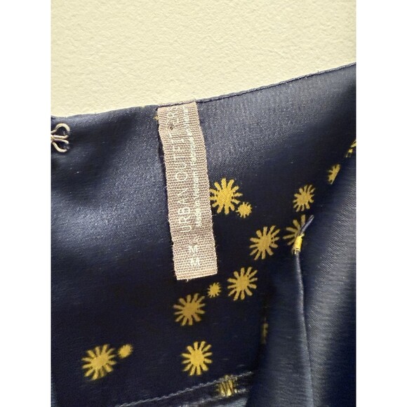 Urban Outfitters Mallory Celestial Slip Dress, Navy & Gold, Sz M Medium - Picture 5 of 8